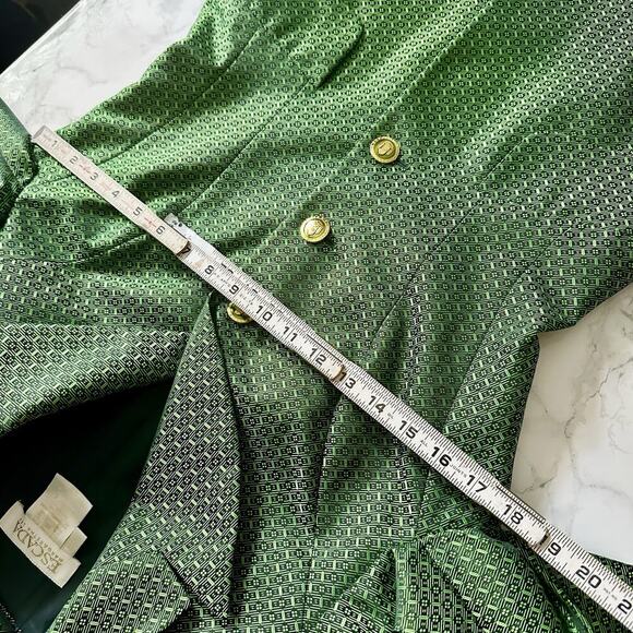 Escada Margaretha Ley Green Jacquard Women's Blazer EU Size 36 US Size Small - Picture 11 of 14